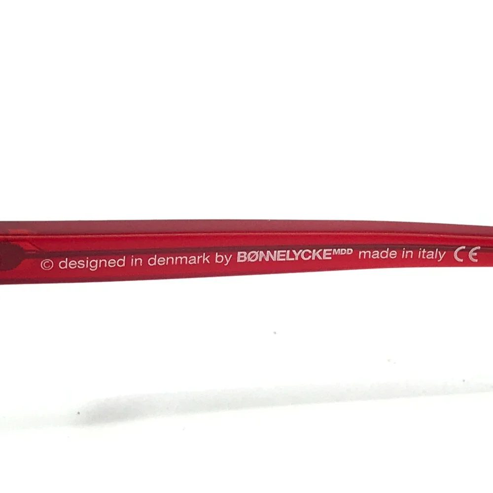 Kilsgaard Eyeglasses Frames BONNELYCKE 69.3/17 Red Cat Eye Full Rim 47-19-145